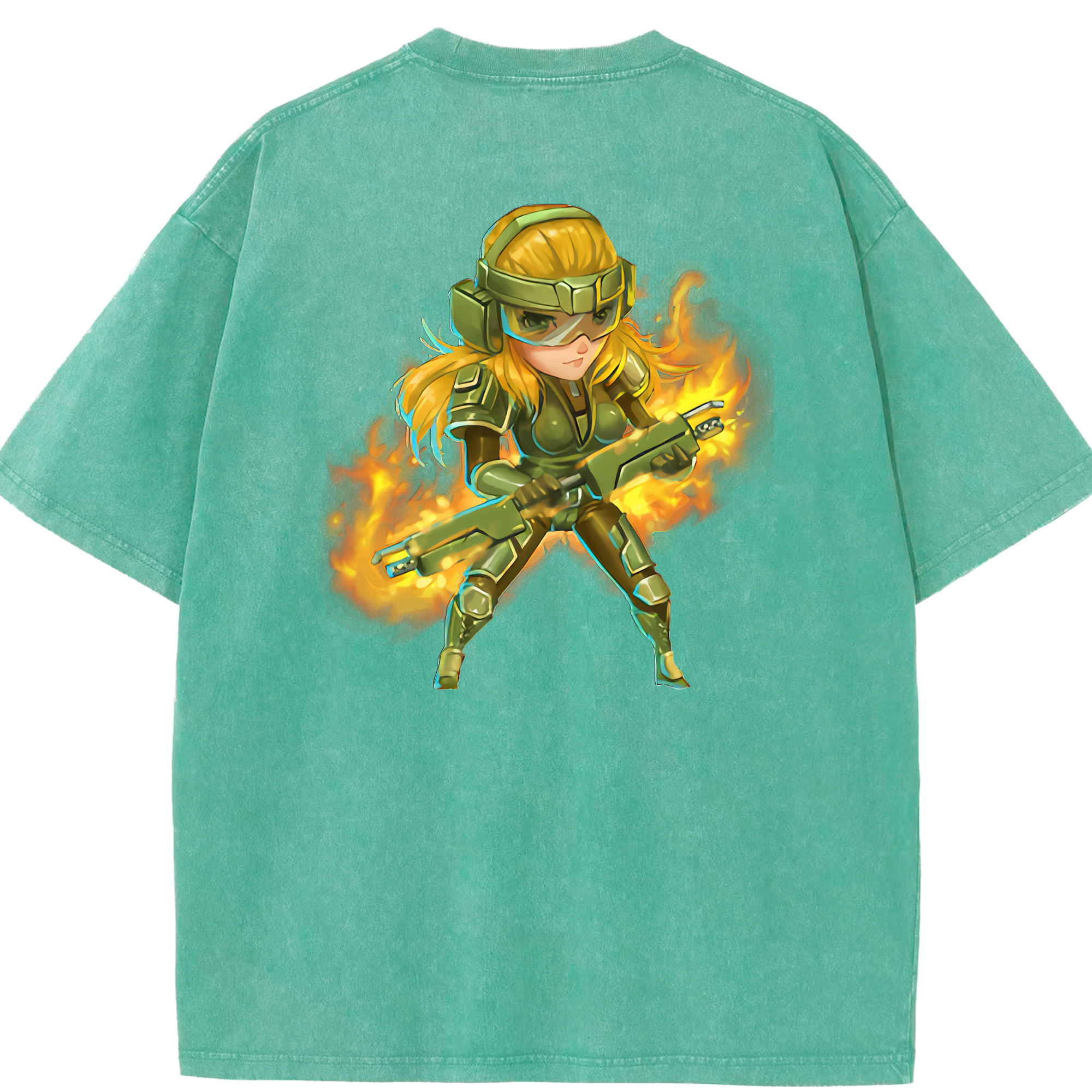 リーグ・オブ・レジェンド League of Legends LOL 綿100% ヴィンテージ風 半袖Tシャツ（背面プリント）